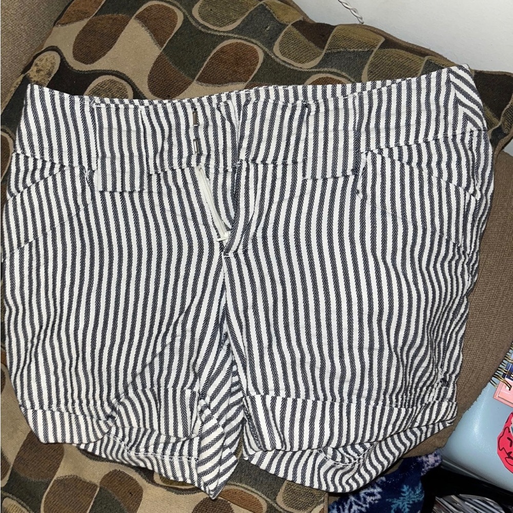 A•N•A blue striped shorts